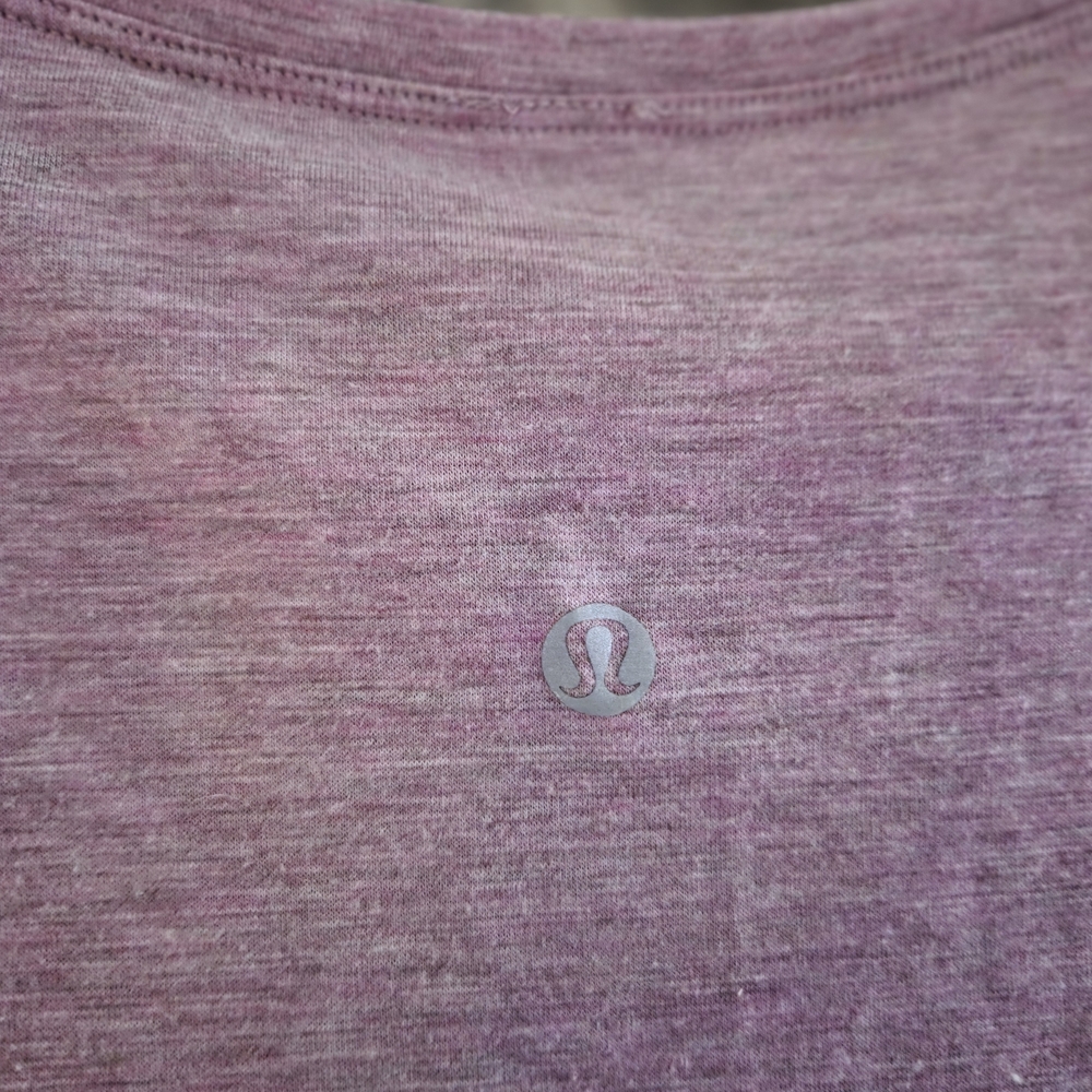 lululemon athletica Heathered Mauve Tie-Front V-Neck Tank - Picture 3 of 5
